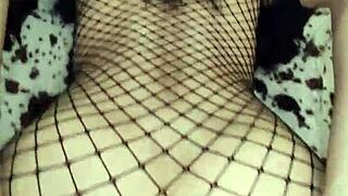 Very Beautiful Skinny Wife in Lingerie and Stockings