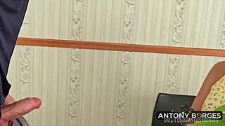 testing a hot milf secretary's pussy with deepthroat and fucking in the clinic office