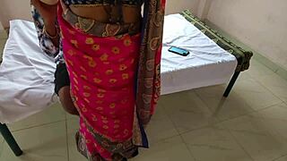 Maid fucked in cowgirl on bed!