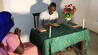 did the reverend step sister confess her sins to the father, only to get multiple cumshots and squirts in the convent with booty babbie and harveyxbush?