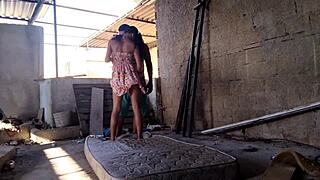 Wow, The Skinny Asian Teen Stepdaughter In Cosplay Gives Her Tight Ass On The Terrace!