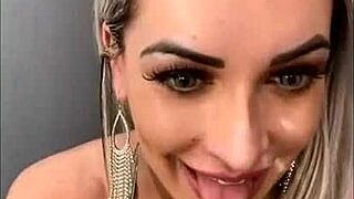 The hot blonde with a big ass and big tits captivates in this steamy scene