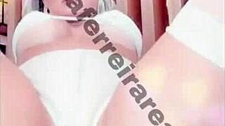 The hot blonde with a big ass and big tits captivates in this steamy scene