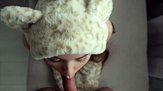 the stepsister in the sexy cat costume seduced me