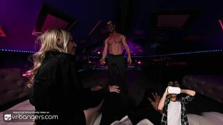 Vr bangers busty blonde wants anal in hardcore threesome with two huge dicks pt 1