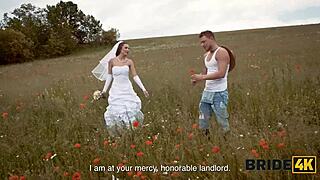 Bride Flees Fiancé to Fuck Stranger Shepherd Outdoors