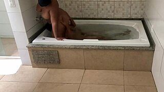 We Relaxed in the Bathtub and Couldn't Resist the Young Guy