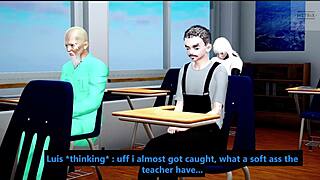 Bold Pawg Teacher Shows Off Big Ass In Class