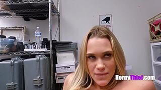 Chloe Rose steals bikinis and gets punished as a horny thief.