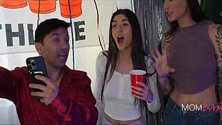 i take my stepmom to every college party, lindsay lee jayden marcos max fills mombam