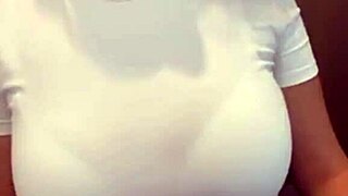 the stepmom in a short skirt flashes her bra