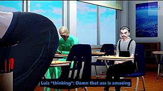 Bold Pawg Teacher Shows Off Big Ass In Class