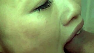 That naughty girl swallows semen? She looks innocent in her sports bra, but check that huge ass in lacy panties!