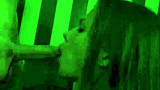 big cums in his stepsisters joanne johansson mouth during group blowjob