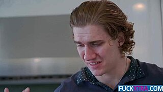 madi collins gets big choco chip in kitchen