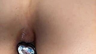 Aaliyah yasin loves getting fucked with a jewel in her tight virgin ass, pussy dripping wet