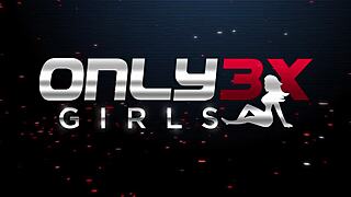 Only3x girls presents stunning brunette Mia Evans one on one with her dildo