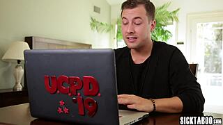 Perverted Teen With Big Tits Sucks Guy's Massive Hard Cock Intensely