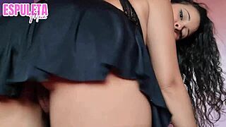 She gives jerk off instructions with pov humiliation