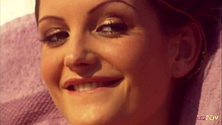 Small Tits Lesbian Licks Friend's Shaved Pussy During Outdoor Massage in Thailand