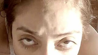 A cute brunette amateur shows her wet pussy eyes.