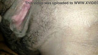 guy fucks big shaved pussy till she squirts hard