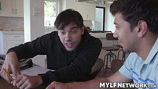 i'm max and nade's teacher, helpin' their big cocks get hard in the garage