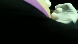 In the second part, she pays the tattoo artist with her ass since she forgot money, wearing a plug the whole time without him noticing