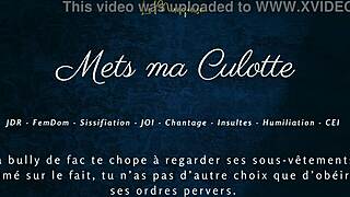 French Femdom Commands Sissification with JOI and CEI