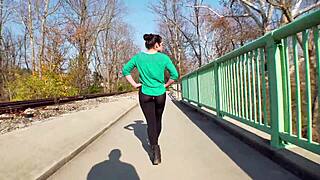 staged leggings rip public flashing prank with housewife