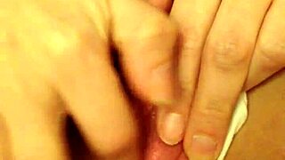 Mrsjay carefully inserting ping pong balls into her body