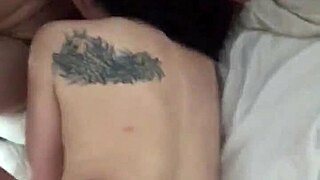 girlfriend gives shy blowjob to boyfriend