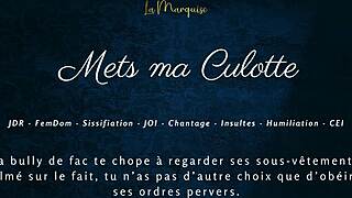 French Femdom Commands Sissification with JOI and CEI