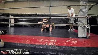 european lesbian babes passionately wrestling