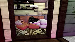 Wife makes me a meal so i gave her my cock