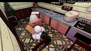 Wife makes me a meal so i gave her my cock