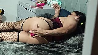 Hidden camera shows my sister-in-law masturbating and offering her ass until she orgasms.