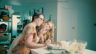 Charlie Forde licks Chasey Devil's pussy teasingly.