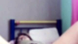 Video call with my sister-in-law we masturbate secretly almost get caught