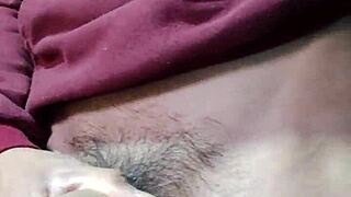 Big Cumshot from Hard Cock Slapping Latina Solo