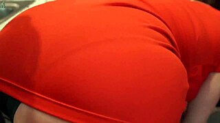 The pervy stepson sneaks peeks at his mommy in law during taboo pov moments, part one with trailers.