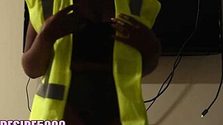 Aggressive Jerk Off Instructions from Curvy Milf in Office