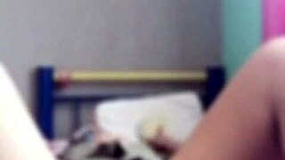 Video call with my sister-in-law we masturbate secretly almost get caught