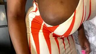 the bbw ebony babe with big tits and ass is getting her pussy nailed. it's in this homemade video.