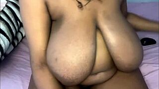 the bbw ebony babe with big tits and ass is getting her pussy nailed. it's in this homemade video.