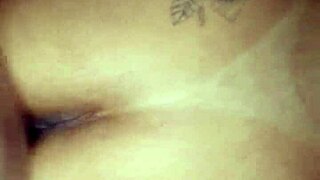 this amateur with a big ass gets eaten out and cum in her ass