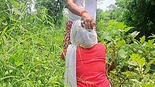 Girlfriend Enjoys Outdoor Adventure In The Forest