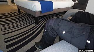 Young French Blonde Returns to Fuck More Intensely for the Second Time with Big Black Cock