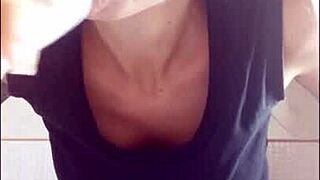 chantal loves to fill her mouth with toothpaste while brushing teeth