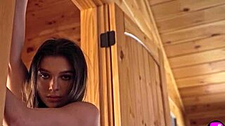 Petite all natural brunette teen 18+ model eliana posed naked for the playboy.